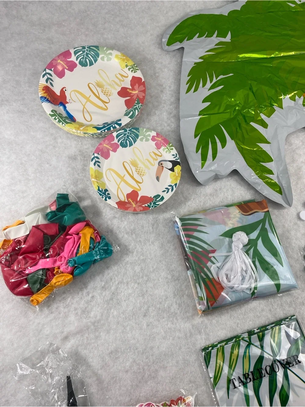 Tropical Aloha Birthday Party Decorations - Multicolor